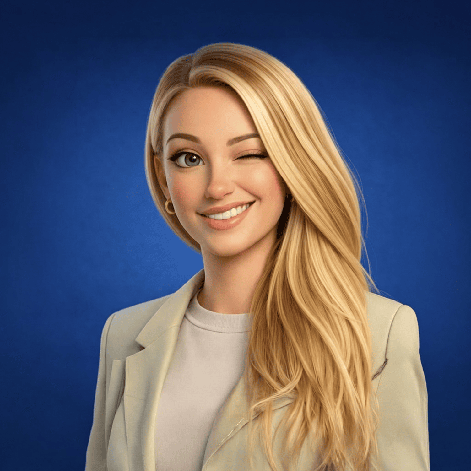 Simone Comic Zwinkern